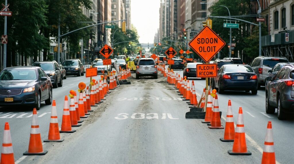 Ситуация на дорогах: пробки, перекрытия, ремонты и ДТП в городах и районах - иллюстрация