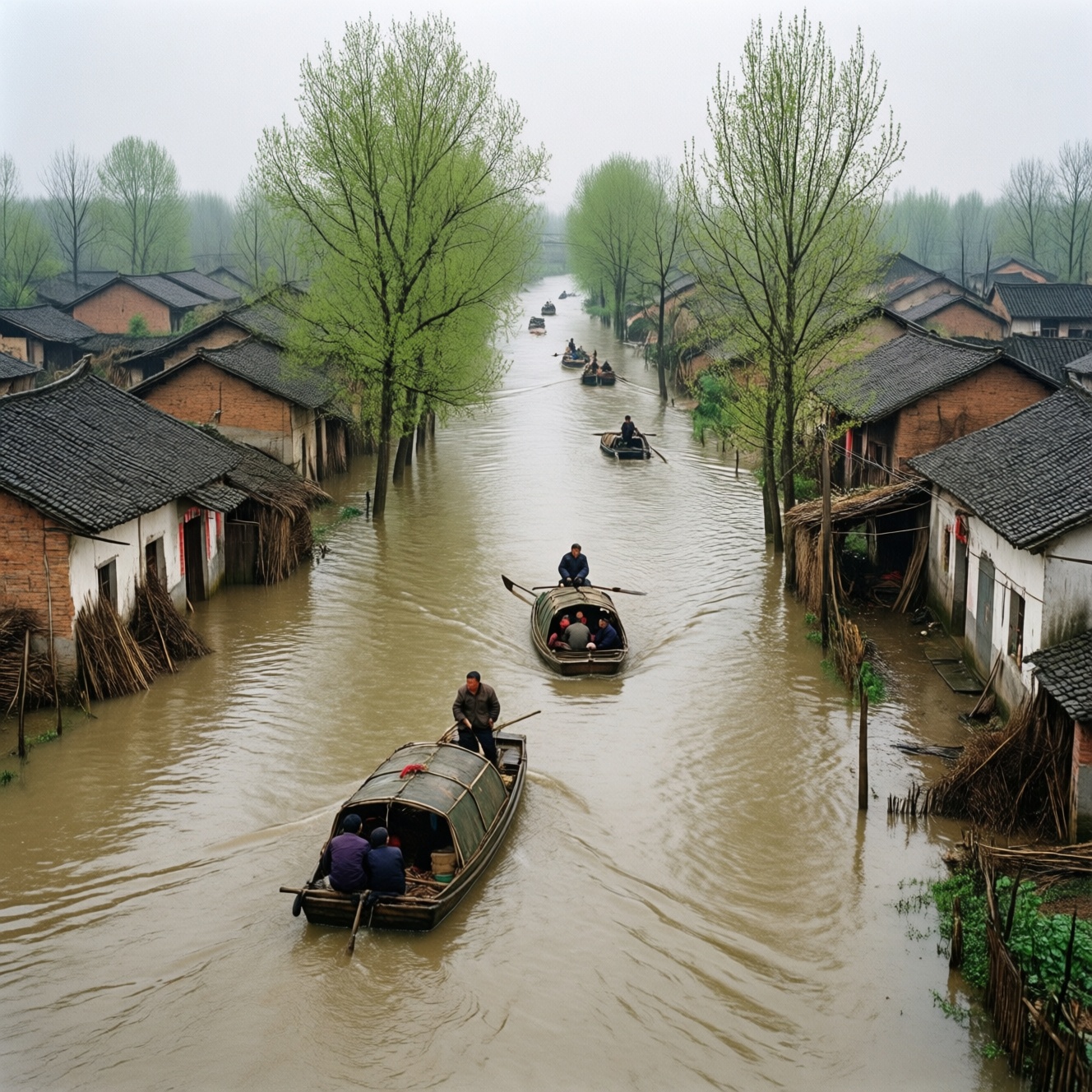 Половодье в Нижегородской области: три пункта без дорог, работает лодочная переправа