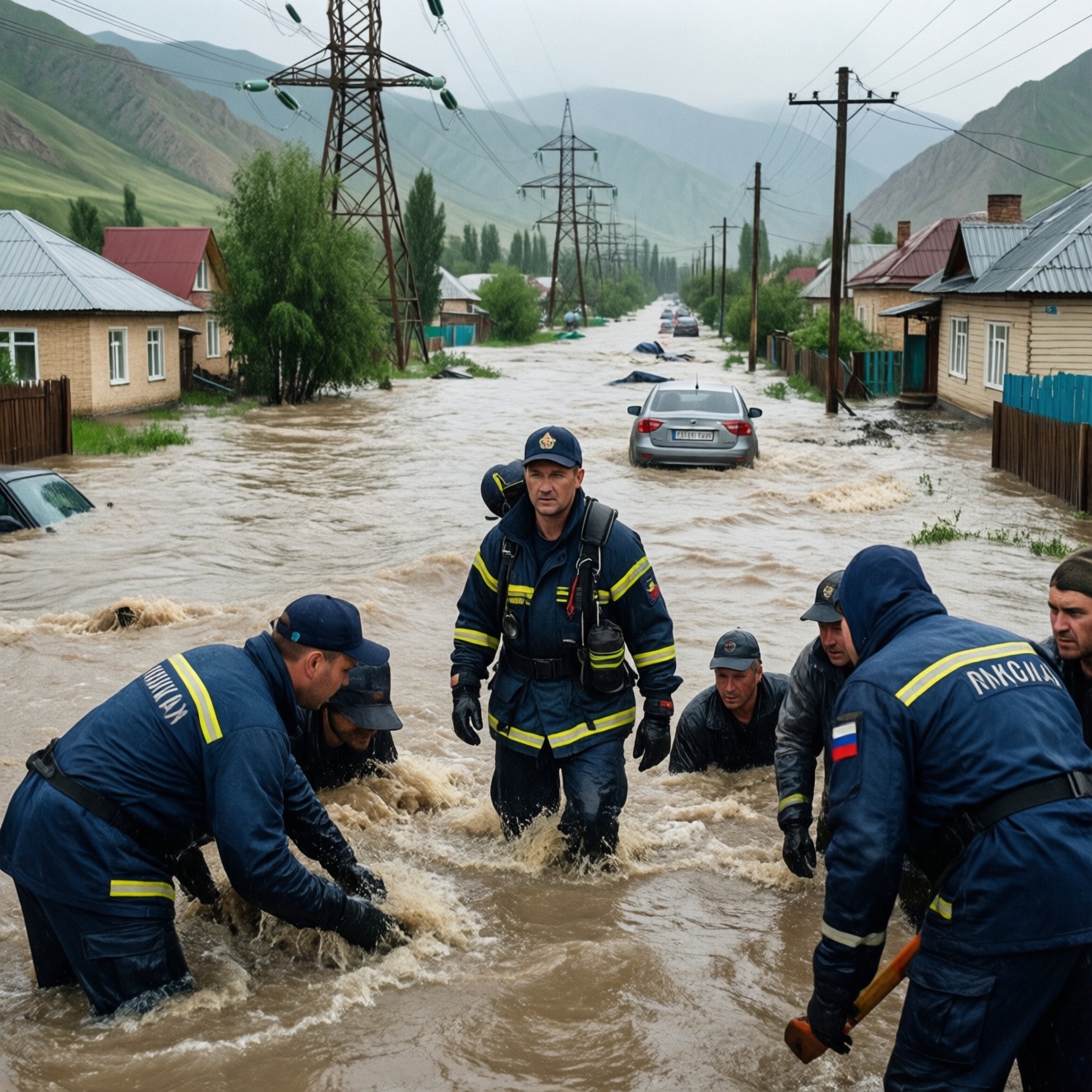 МЧС России ликвидирует последствия подтоплений в Дагестане и помогает пострадавшим
