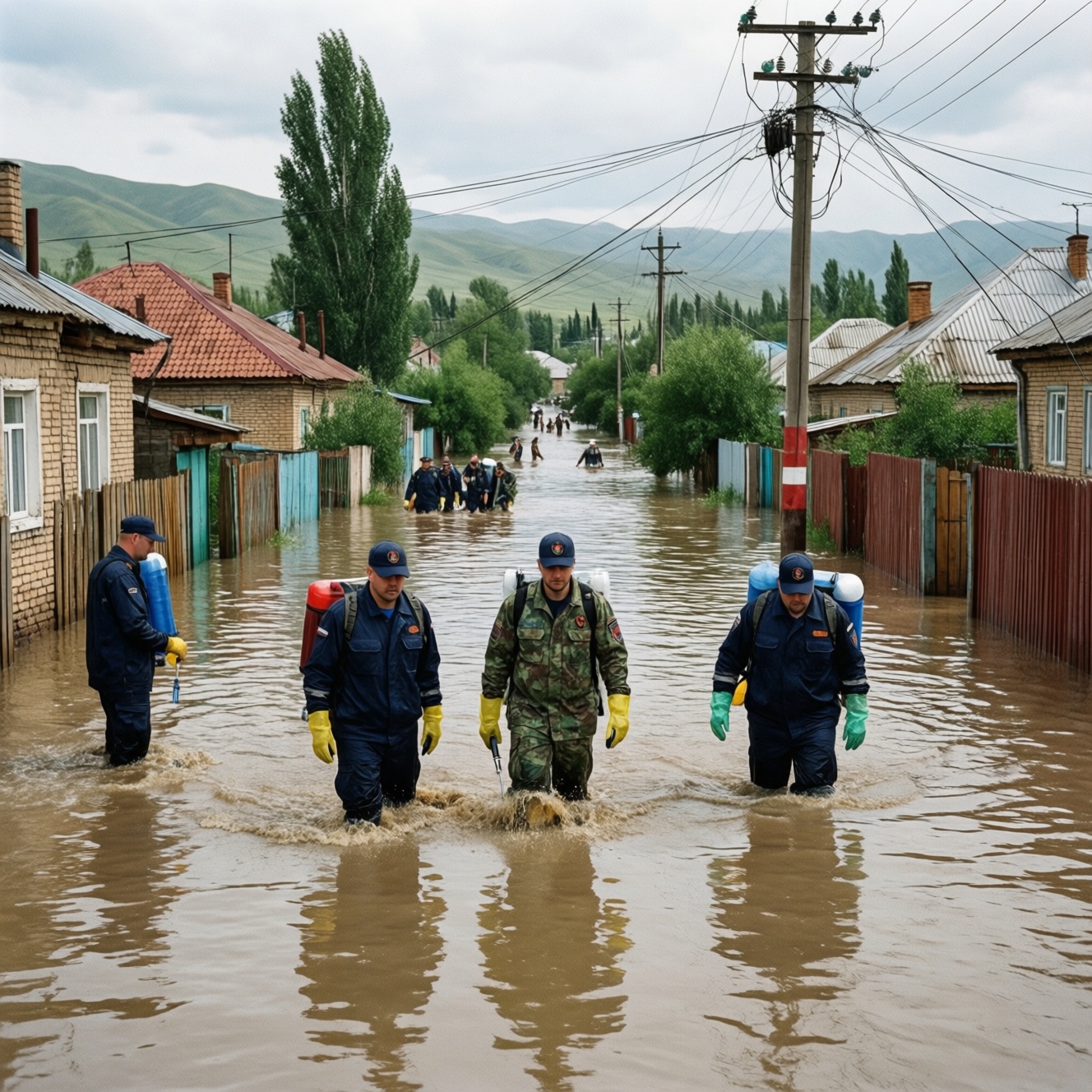 Паводок в Дагестане: ликвидация последствий, восстановление света и угроза оползней